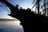 Silhouetted Ship