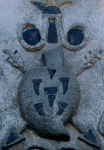 Façade, central relief detail, Augustinian insignia