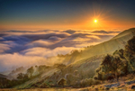 z2980 Rolling Fog at Sunset, Ventnor Down