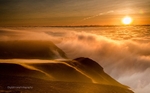 Sunset in the Fog