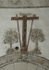 La Concepción, lower cloister walk mural, Calvary cross