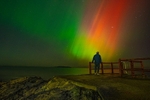 Selfie under the Northern Lights