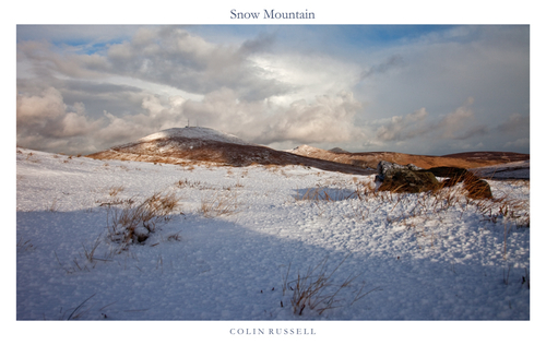 Snaefell (Snow Mountain), Clagh Ouyr, and North Barrule peaks as viewed from Beinn-y-Phott.