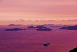 KM-245A Hong Kong - view over islands to Macau from the Peak 1990