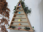 The Seven Chakra Crystal Triangle Shelf