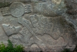 Convento wall, pre-Colombian relief