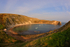 Lulworth Cove in late afternoon light