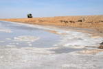 Chott el Jerid road causeway