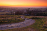 Sun Setting over Ingleton, Yorkshire Dales National Park,  Ref 6740