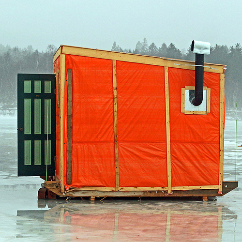 Ice Fishing Shack New Brunswick Canada
