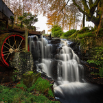 Old Red Waterwheel