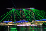 Light show, Marina Bay Sands, Singapore