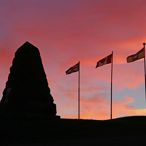 Fort Howe Monument @ twilight.