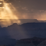 Grand Canyon light rays