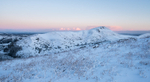 Caer Caradoc, dawn from Hope Bowdler Hill