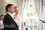 Bride & Groom at Wedding Ceremony in De Courceys, Cardiff