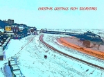 TH0161 Walkers in the Snow, Viking Bay Christmas Card