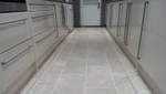 York stone with light mosaic border