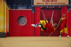 KM-387 Shaolin monks Kung Fu show at Po Lin Monastery