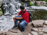 Man in Japanese Garden 2018