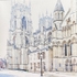 Snowy York Minster, South Front