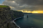 Sunset at Cliffs of Moher, County Clare, Ireland.