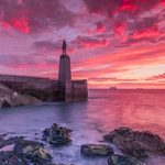 Sunrise at Dun Laoghaire Baths, Dublin - Version 2