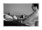 Jack and mum relaxing