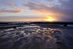 Sunset over Arran from near West Kilbride, North Ayrshire