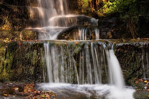 A lovely waterfall near Lumsdale, Matlock, Derbyshire