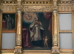 Santo Domingo, sotocoro retablo painting, St. Augustine