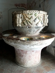 Lower cloister, baptismal fonts