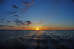 Sunrise over the Baltic Sea (Helsinki to Stockholm)