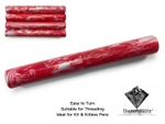 Cherry Red Silver Streaks