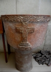 La Magdalena, baptismal font