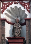 San Lucas, façade sculpture, St. Luke