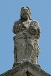 Roof sculpture, (possibly) St. John the Baptist