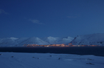 Longyearbyen in the blue light