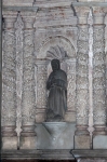 San José, Tercera Orden, façade, lower tier sculpture (left)
