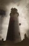 Southwold lighthouse being cleaned