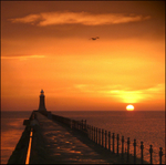 Daybreak on Tynemouth pier
