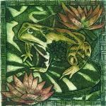 Frog amongst the Lilies