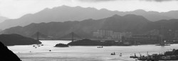 KMPANBW-10 Tsing Ma Bridge from Peak