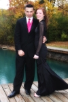 Groomsmen and his wife