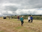 066 Still dry but a big grey sky over the hay field