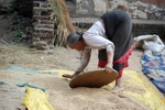 Working hard