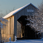 Covered Bridge in Winter