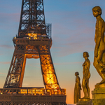Trocadéro Statues and Eiffel Tower, Paris
