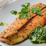 Peppered Smoked Mackerel with Salsa Verde