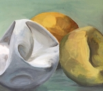 Remnant 15, Acrylic on Board, 35cm x 40cm, 2006